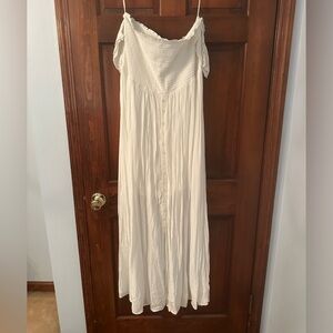 Venus off the shoulder white maxi dress